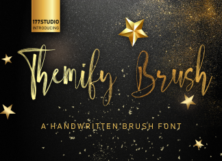 Themify Brush Font