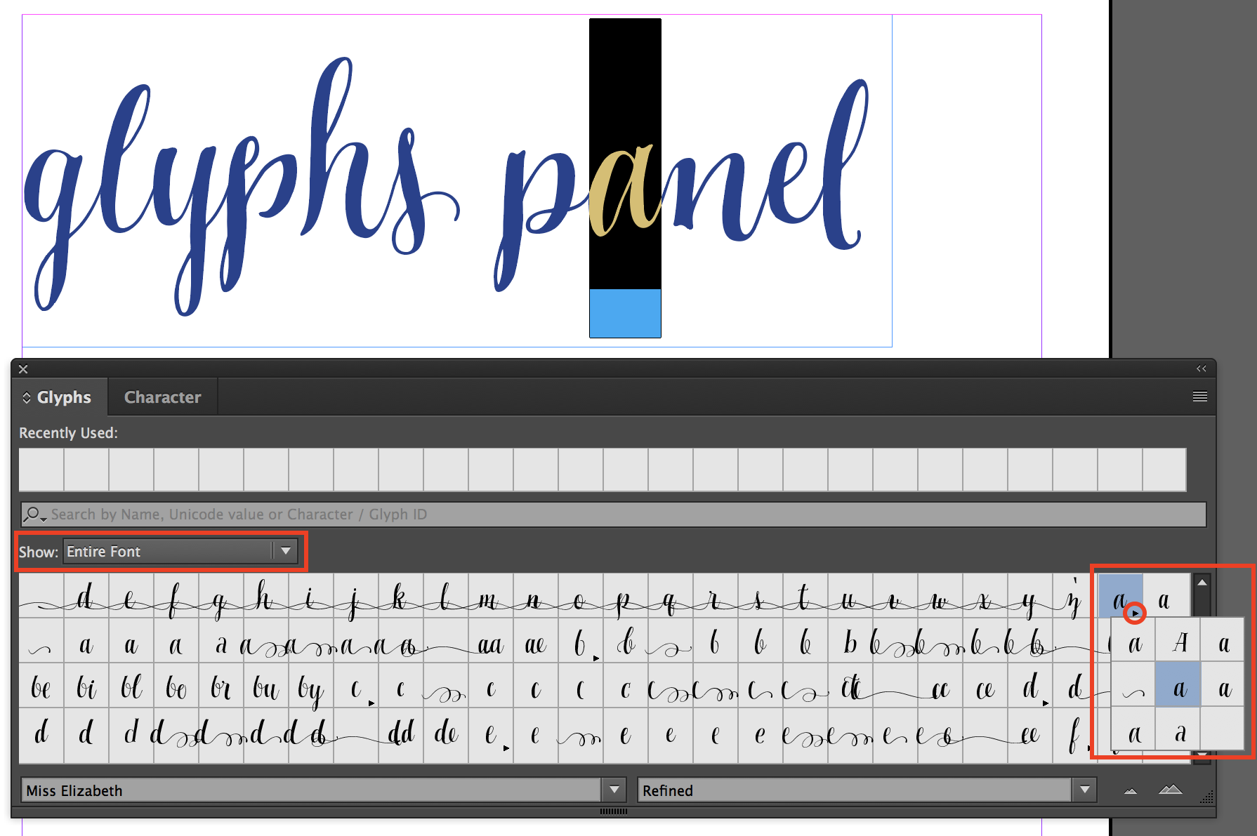 insert fonts from fontbook into illustrator