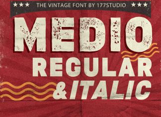 Medio Vintage Font