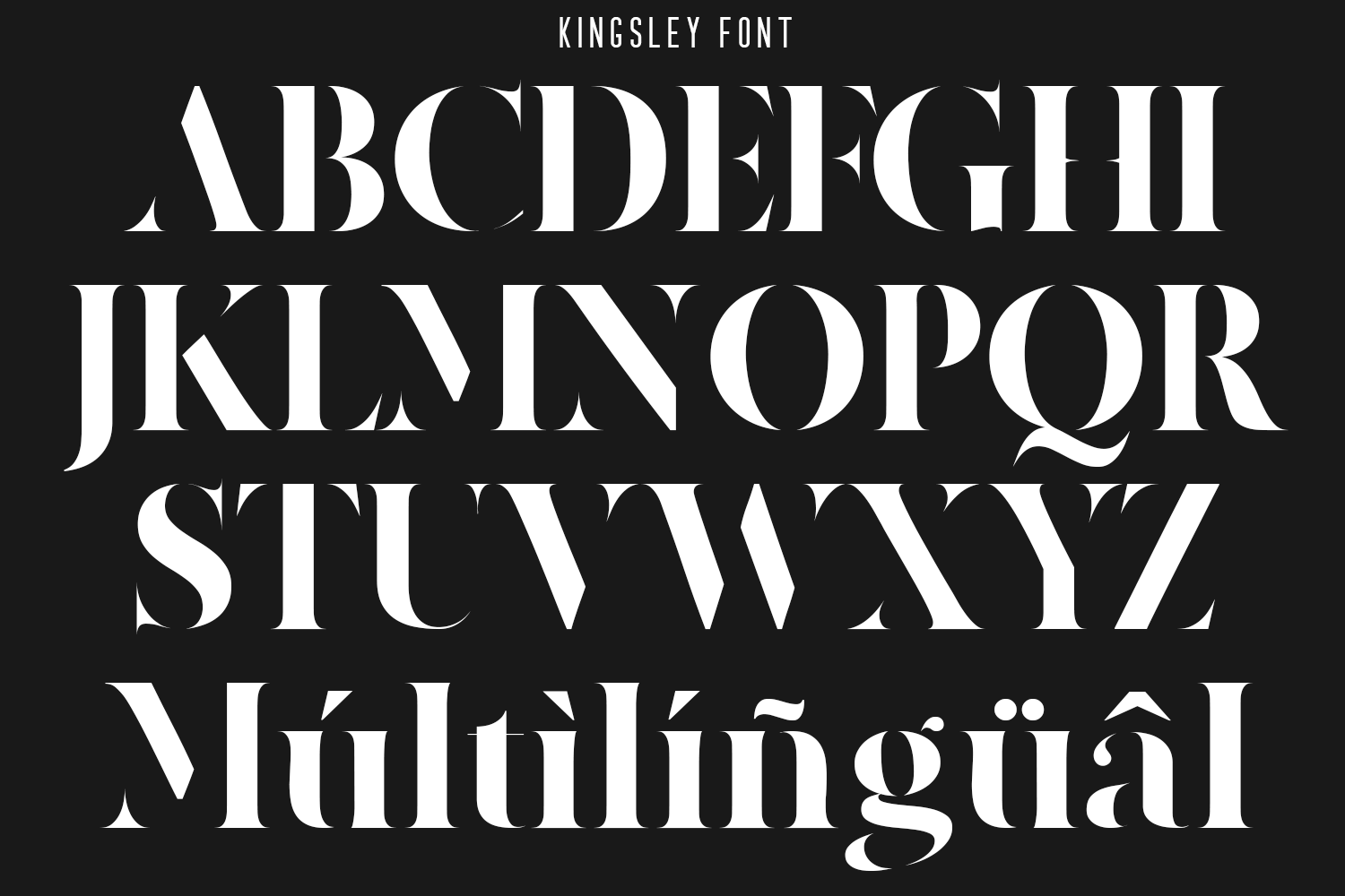 Kingsley Modern Stencil Font 177 Studio