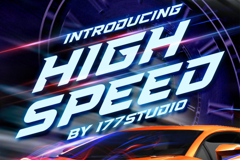 High Speed Font