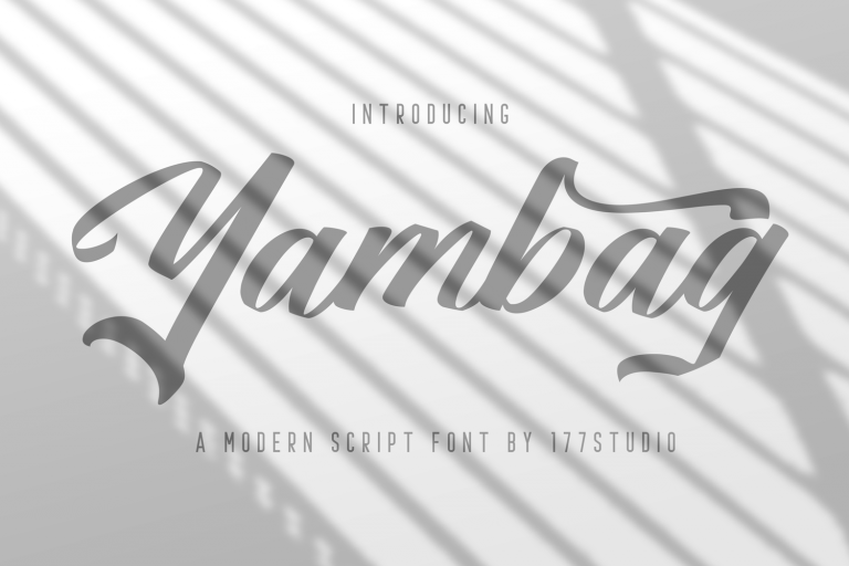 Yambag - Modern Script Font