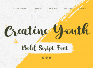 Creatine Youth | Bold Script Font
