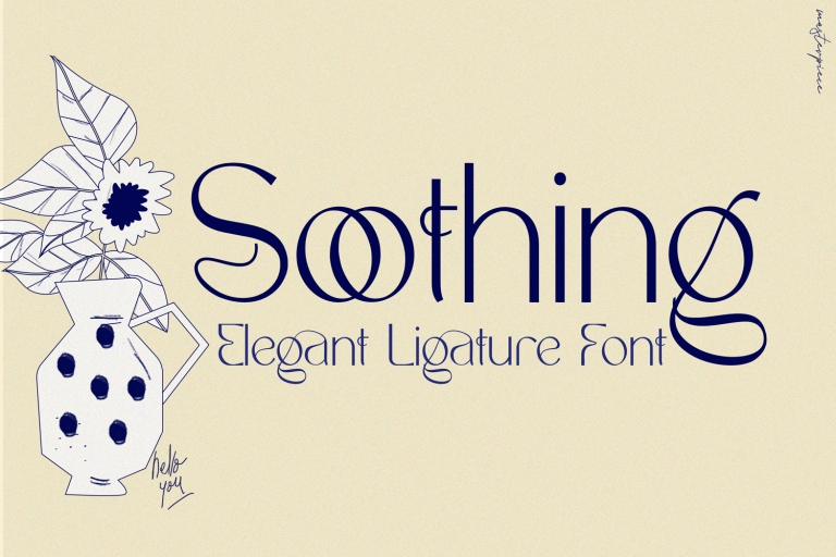 Soothing - Unique Ligature Font