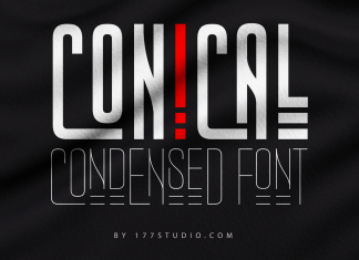 CONICAL CONDENSED FONT