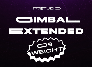 Gimbal Extended Font