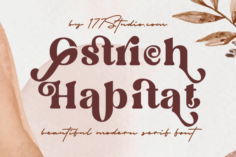 Ostrich Habitat Font