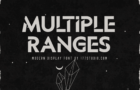 Multiple Ranges Font