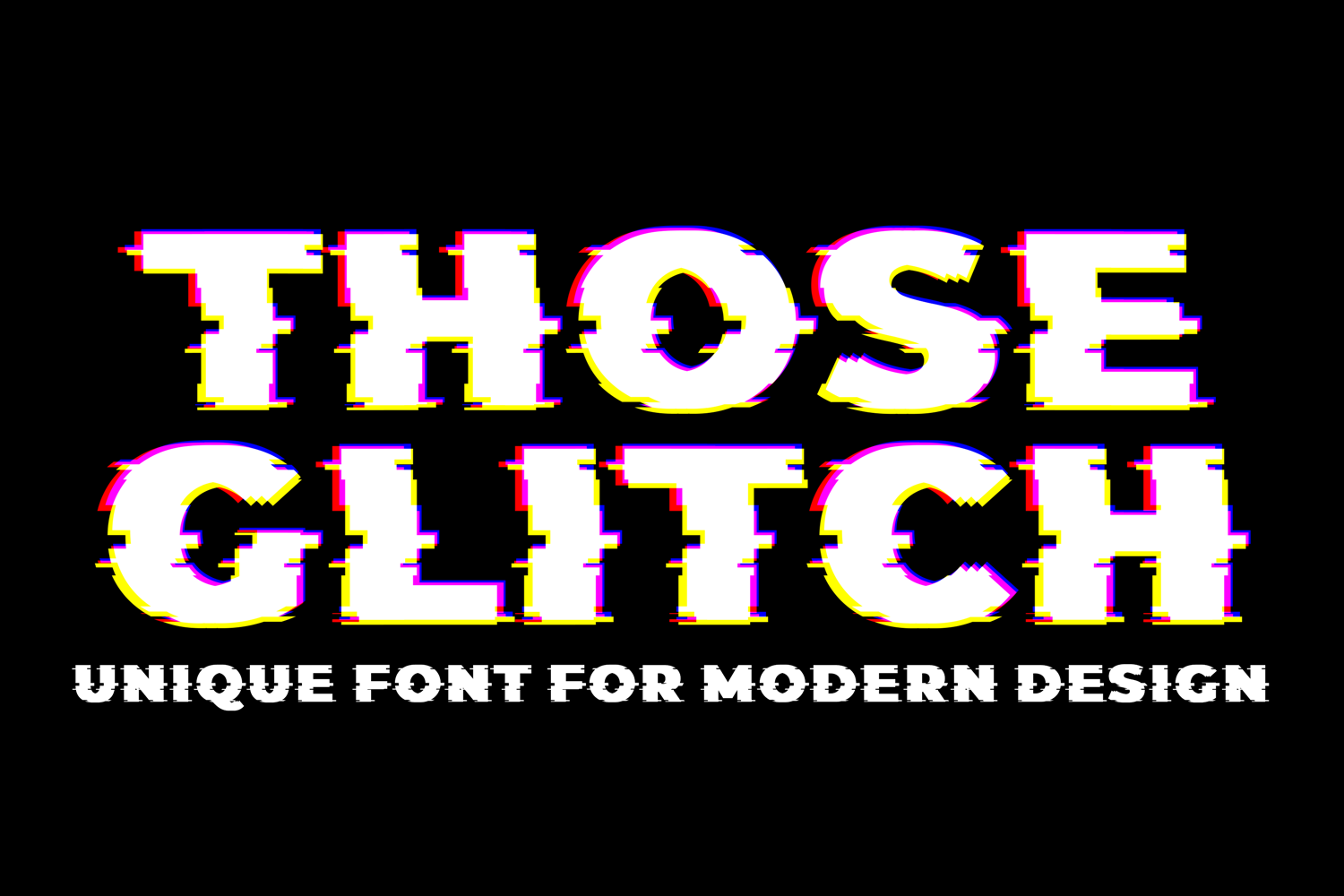 Digital Glitch Font - 177 Studio