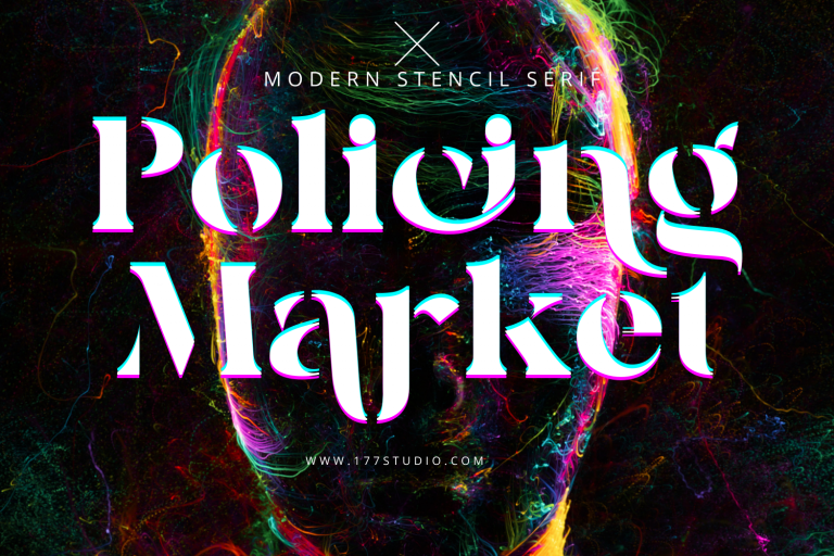 Policing Market - Stencil Serif Font
