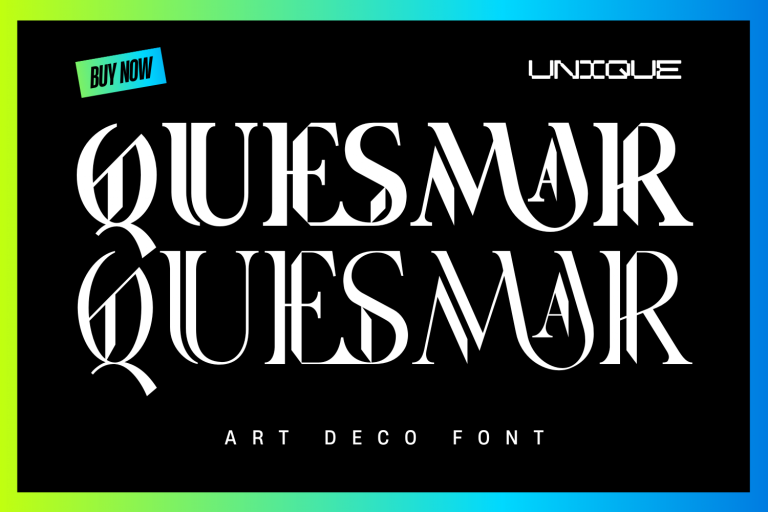 Quesmar - Art Deco Font