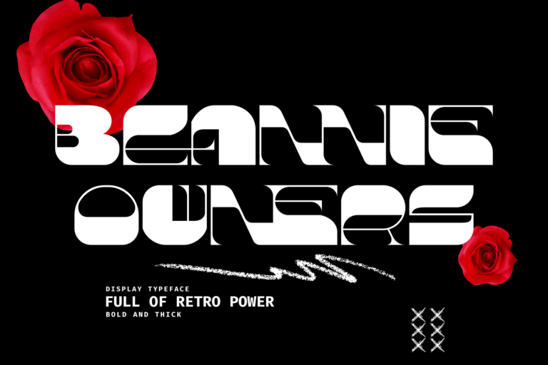 Beannie Owners - Bold and Thick Font