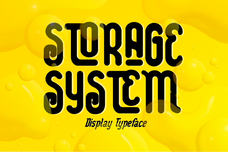 STORAGE SYSTEM - Rounded Font