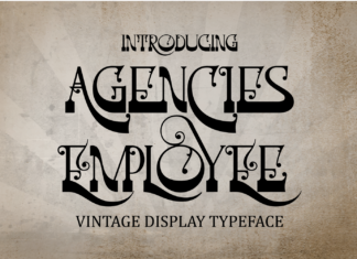 Agencies Employee – Vintage Font