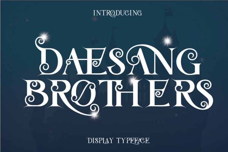 Daesang Brothers - Ligature Serif Font