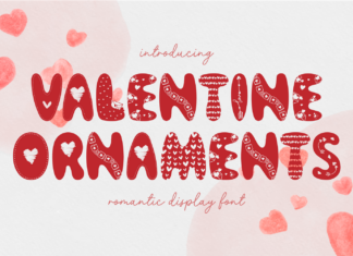 Valentine Ornaments – Romantic Font