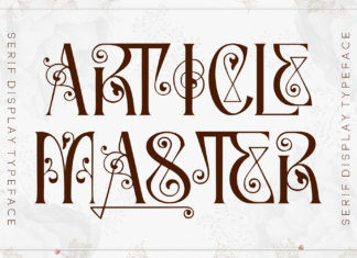 Article Master – Decorated Font