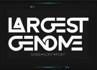 Largest Genome – Ligature Font