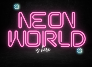 Neon World – Neon Light Font