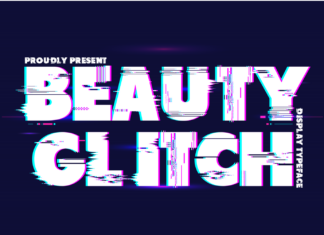 Beauty Glitch Font