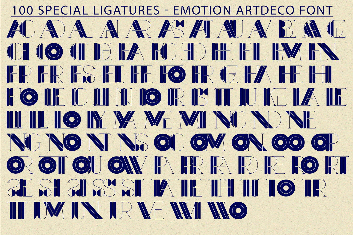 art deco typeface