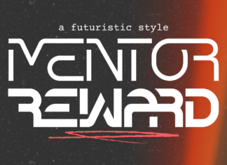 Mentor Reward – Futuristic Font