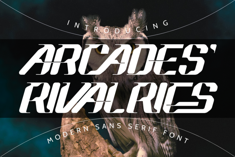 ARCADES' RIVALRIES - Futuristic Font