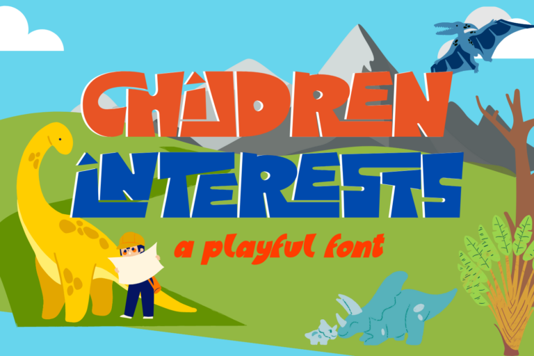 CHILDREN INTERESTS - PLAYFUL FONT