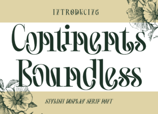 Continents Boundless Font