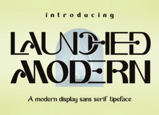 LAUNCHED MODERN FONT