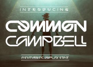 Common Campbell – Futuristic Font
