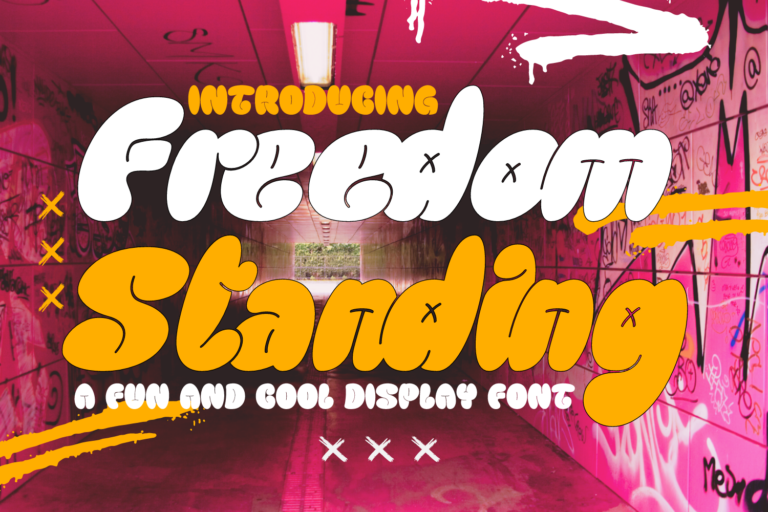 Freedom Standing - Bubble Font
