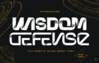 Wisdom Defense - Folded Font