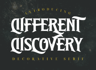 Different Discovery Font