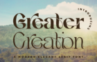 Greater Creation Font