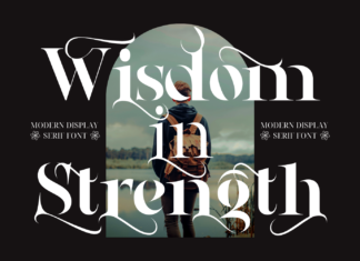 Wisdom in Strength Font