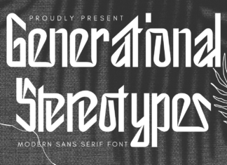 Generational Stereotypes Font