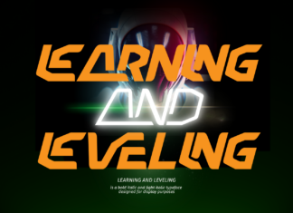 Learning and Leveling Font