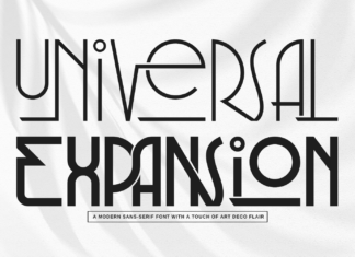 Universal Expansion Font