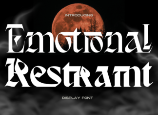 Emotional Restraint Font