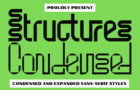 Structures Condensed Font