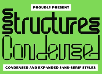 Structures Condensed Font