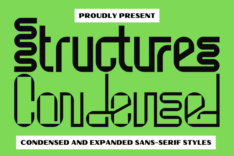 Structures Condensed Font