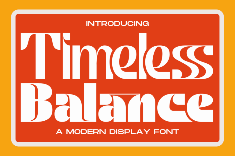 Timeless Balance Font