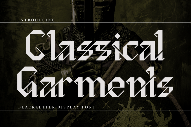 Classical Garments Font