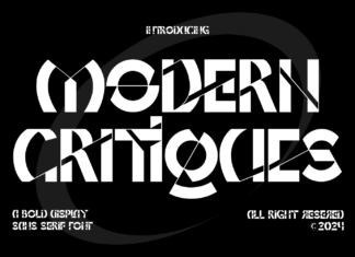 MODERN CRITIQUES FONT