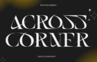 Across Corner Font