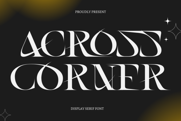 Across Corner Font