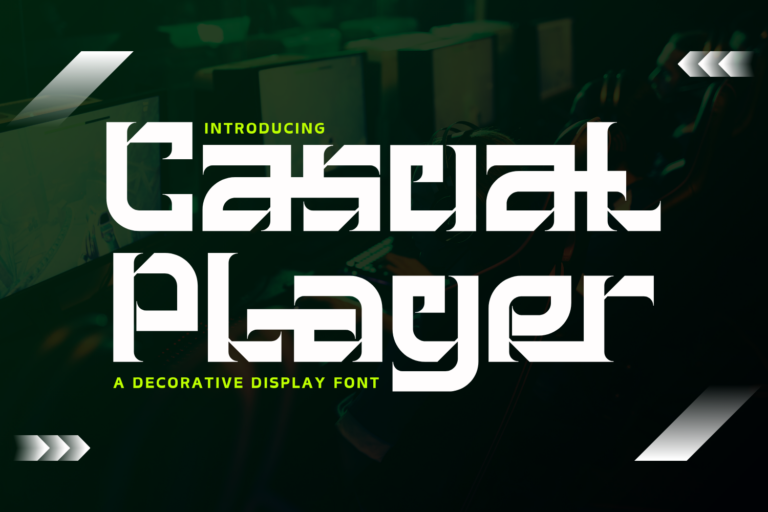 Casual Player - Space Font