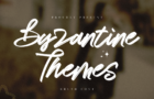 Byzantine Themes Brush Font